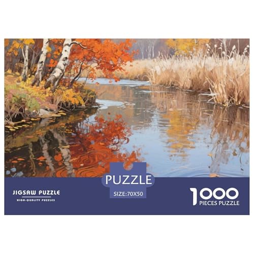 Fluss Stil Farbenfrohes Puzzle 1000 Teile in bewährter Qualität Für Erwachsene Und Kinder Geschicklichkeitsspiel Geschenke Für Frauen Wanddekoration 70x50cm/1000pcs Fluss Stil Farbenfrohes Puzzle 1000 Teile in bewährter Qualität Für Erwachsene Und Kinder Geschicklichkeitsspiel Geschenke Für Frauen Wanddekoration 70x50cm/1000pcs von QTIVARLEN