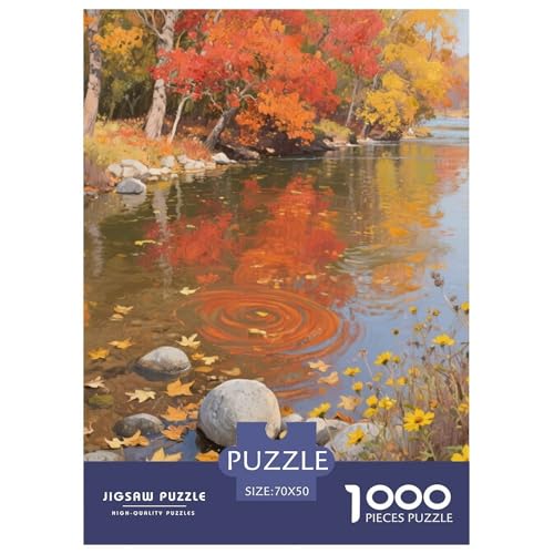 Fluss Stil Puzzles 1000 Teile in Bewährter Qualität Für Erwachsene Kinder Schöne Landschaft Herausforderndes Rätsel Geschenke Frauen Pädagogisches Spielzeug 70x50cm/1000pcs Fluss Stil Puzzles 1000 Teile in Bewährter Qualität Für Erwachsene Kinder Schöne Landschaft Herausforderndes Rätsel Geschenke Frauen Pädagogisches Spielzeug 70x50cm/1000pcs von QTIVARLEN