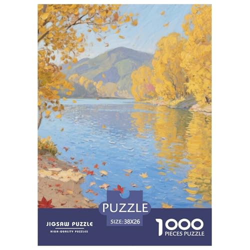 Flussblick Stil Farbenfrohes Puzzle 1000 Stück in Bewährter Qualität Für Erwachsene Kinder Schöne Landschaft Puzzlespiele Familie Geschenke Männer Pädagogisches Spielzeug 38x26cm Flussblick Stil Farbenfrohes Puzzle 1000 Stück in Bewährter Qualität Für Erwachsene Kinder Schöne Landschaft Puzzlespiele Familie Geschenke Männer Pädagogisches Spielzeug 38x26cm von QTIVARLEN