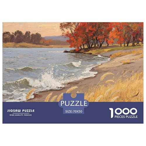 Flussblick Stil Farbenfrohes Puzzle 1000 Stück in bewährter Qualität Für Erwachsene Und Kinder Herausforderndes Rätsel Geschenke Für Frauen Wanddekoration 70x50cm/1000pcs Flussblick Stil Farbenfrohes Puzzle 1000 Stück in bewährter Qualität Für Erwachsene Und Kinder Herausforderndes Rätsel Geschenke Für Frauen Wanddekoration 70x50cm/1000pcs von QTIVARLEN