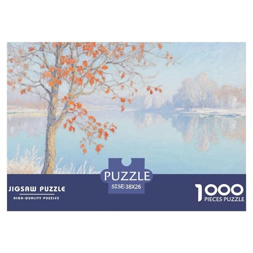 Flussblick Stil Farbenfrohes Puzzle 1000 Stück in bewährter Qualität Für Erwachsene Und Kinder Puzzlespiele Für Familie Geschenke Für Männer Pädagogisches Spielzeug 38x26cm von QTIVARLEN