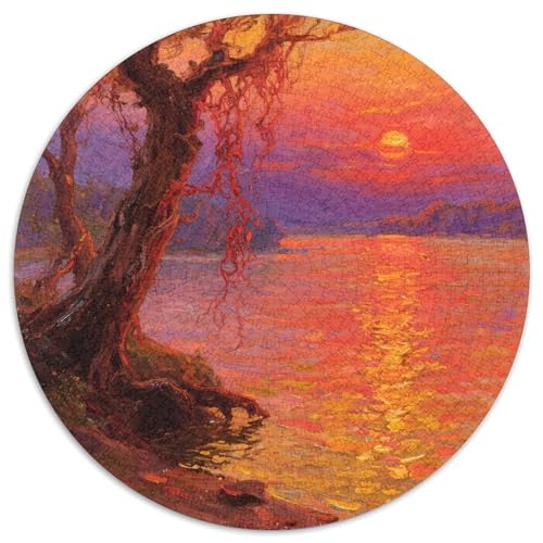 Flussblick Stil Farbenfrohes Puzzle 1000 Teile Bewährter Qualität Für Erwachsene Und Kinder Schöne Landschaft Herausforderndes Rätsel Geschenke Für Männer Home Dekoration 1000pcs (67.5x67.5cm) von QTIVARLEN