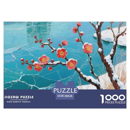 Flussblick Stil Farbenfrohes Puzzle 1000 Teile in bewährter Qualität Für Erwachsene Und Kinder Geschicklichkeitsspiel Geschenke Für Männer Home Dekoration 38x26cm/1000pcs von QTIVARLEN