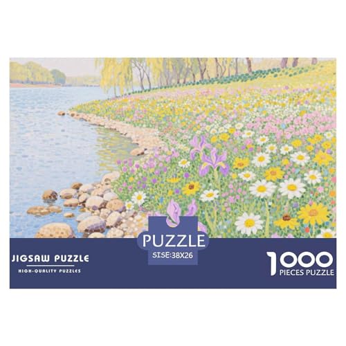 Flussblick Stil Farbenfrohes Puzzle 1000 Teile in bewährter Qualität Für Erwachsene Und Kinder Puzzlespiele Für Familie Geschenke Für Männer Pädagogisches Spielzeug 38x26cm Flussblick Stil Farbenfrohes Puzzle 1000 Teile in bewährter Qualität Für Erwachsene Und Kinder Puzzlespiele Für Familie Geschenke Für Männer Pädagogisches Spielzeug 38x26cm von QTIVARLEN