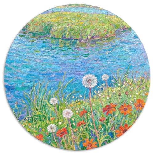 Flussblick Stil Puzzles 1000 Teile Bewährter Qualität Für Erwachsene Und Kinder Schöne Landschaft Puzzlespiele Für Die Ganze Familie Geschenke Für Frauen Home Dekoration 1000pcs (67.5x67.5cm) von QTIVARLEN