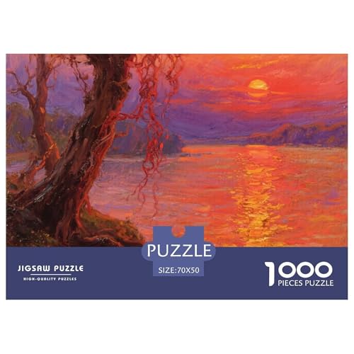 Flussblick Stil Puzzles 1000 Teile in bewährter Qualität Für Erwachsene Und Kinder Herausforderndes Rätsel Geschenke Für Frauen Pädagogisches Spielzeug 70x50cm/1000pcs von QTIVARLEN