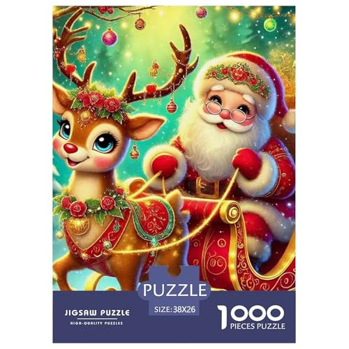 Frohe Weihnachten Puzzle 1000 Teile Für Erwachsene Und Kinder Weihnachtsstil Herausforderung Spiel Klassische Geschenk Home Dekoration in Bewährter Qualität 38x26cm/1000pcs Frohe Weihnachten Puzzle 1000 Teile Für Erwachsene Und Kinder Weihnachtsstil Herausforderung Spiel Klassische Geschenk Home Dekoration in Bewährter Qualität 38x26cm/1000pcs von QTIVARLEN