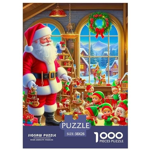 Frohe Weihnachten Puzzle 1000 Teile Für Erwachsene Und Kinder Weihnachtsstil Herausforderung Spiel Pädagogisches Spielzeug Home Dekoration Clevere Rätsel 38x26cm/1000pcs Frohe Weihnachten Puzzle 1000 Teile Für Erwachsene Und Kinder Weihnachtsstil Herausforderung Spiel Pädagogisches Spielzeug Home Dekoration Clevere Rätsel 38x26cm/1000pcs von QTIVARLEN