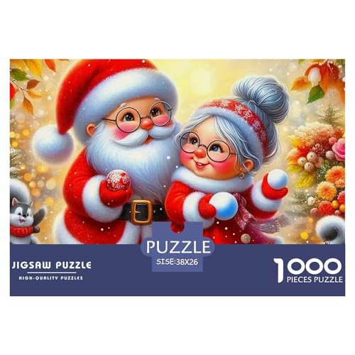 Frohe Weihnachten Puzzle 1000 Teile Für Erwachsene Und Kinder Weihnachtsstil Herausforderung Spiel Pädagogisches Spielzeug Wunderschönes Dekoration Clevere Rätsel 38x26cm/1000pcs Frohe Weihnachten Puzzle 1000 Teile Für Erwachsene Und Kinder Weihnachtsstil Herausforderung Spiel Pädagogisches Spielzeug Wunderschönes Dekoration Clevere Rätsel 38x26cm/1000pcs von QTIVARLEN