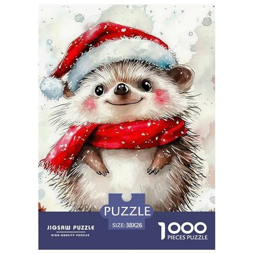 Frohe Weihnachten Puzzle 1000 Teile Für Erwachsene Und Kinder Weihnachtsstil Impossible Geschicklichkeitsspiel Interaktives Spielzeug Wunderschönes Dekoration Clevere Rätsel 38x26cm/1000pcs von QTIVARLEN