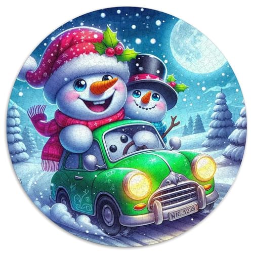 Frohe Weihnachten Puzzle 1000 Teile Für Erwachsene Und Kinder Weihnachtsstil Impossible Geschicklichkeitsspiel Klassische Geschenk Wunderschönes Dekoration Clevere Rätsel 1000pcs (67.5x67.5cm) von QTIVARLEN