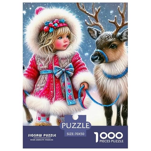 Frohe Weihnachten Puzzle 1000 Teile Für Erwachsene Und Kinder Weihnachtsstil Impossible Geschicklichkeitsspiel Klassische Geschenk Wunderschönes Dekoration in Bewährter Qualität 70x50cm/1000pcs von QTIVARLEN