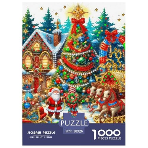 Frohe Weihnachten Puzzle 1000 Teile Für Erwachsene Und Kinder Weihnachtsstil Impossible Geschicklichkeitsspiel Pädagogisches Spielzeug Home Dekoration Clevere Rätsel 38x26cm/1000pcs Frohe Weihnachten Puzzle 1000 Teile Für Erwachsene Und Kinder Weihnachtsstil Impossible Geschicklichkeitsspiel Pädagogisches Spielzeug Home Dekoration Clevere Rätsel 38x26cm/1000pcs von QTIVARLEN