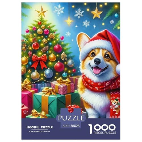 Frohe Weihnachten Puzzle 1000 Teile Für Erwachsene Und Kinder Weihnachtsstil Impossible Geschicklichkeitsspiel Pädagogisches Spielzeug Home Dekoration in Bewährter Qualität 38x26cm/1000pcs von QTIVARLEN