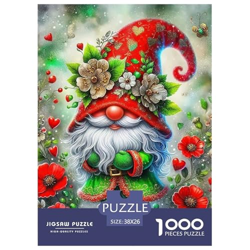 Frohe Weihnachten Puzzle 1000 Teile Für Erwachsene Und Kinder Weihnachtsstil Lernspiel Interaktives Spielzeug Home Dekoration Clevere Rätsel 38x26cm/1000pcs von QTIVARLEN