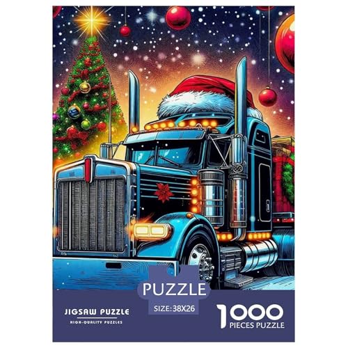Frohe Weihnachten Puzzle 1000 Teile Für Erwachsene Und Kinder Weihnachtsstil Lernspiel Interaktives Spielzeug Wunderschönes Dekoration Clevere Rätsel 38x26cm/1000pcs von QTIVARLEN