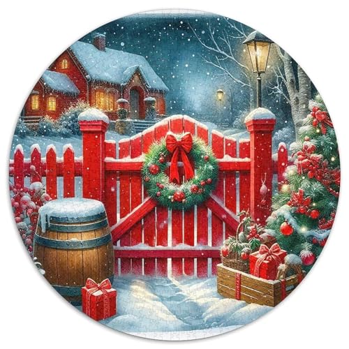 Frohe Weihnachten Puzzle 1000 Teile Für Erwachsene Und Kinder Weihnachtsstil Lernspiel Klassische Geschenk Home Dekoration Clevere Rätsel 1000pcs (67.5x67.5cm) von QTIVARLEN