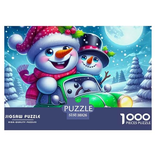 Frohe Weihnachten Puzzle 1000 Teile Für Erwachsene Und Kinder Weihnachtsstil Lernspiel Pädagogisches Spielzeug Home Dekoration in Bewährter Qualität 38x26cm/1000pcs von QTIVARLEN