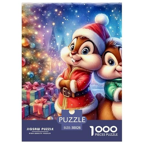 Frohe Weihnachten Puzzle 1000 Teile Für Erwachsene Und Kinder Weihnachtsstil Lernspiel Pädagogisches Spielzeug Home Dekoration in Bewährter Qualität 38x26cm/1000pcs von QTIVARLEN