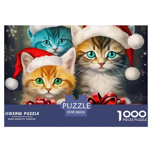 Frohe Weihnachten Puzzle 1000 Teilige Für Erwachsene Und Kinder Weihnachtsstil Herausforderung Spiel Interaktives Spielzeug Home Dekoration Clevere Rätsel 38x26cm/1000pcs von QTIVARLEN