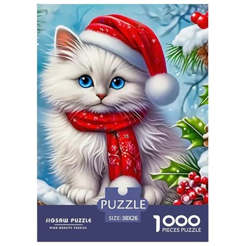Frohe Weihnachten Puzzle 1000 Teilige Für Erwachsene Und Kinder Weihnachtsstil Herausforderung Spiel Klassische Geschenk Wunderschönes Dekoration in Bewährter Qualität 38x26cm/1000pcs von QTIVARLEN