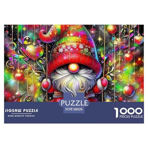 Frohe Weihnachten Puzzle 1000 Teilige Für Erwachsene Und Kinder Weihnachtsstil Impossible Geschicklichkeitsspiel Klassische Geschenk Home Dekoration in Bewährter Qualität 38x26cm/1000pcs von QTIVARLEN