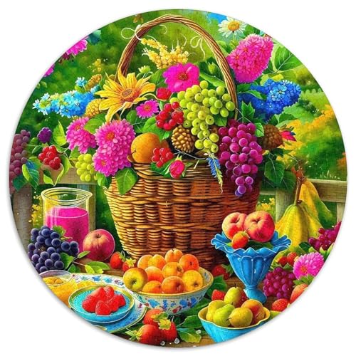 Früchte Puzzle 1000 Teile Für Erwachsene Und Kinder Diverse Früchtes Lernspiel Interaktives Spielzeug Wunderschönes Dekoration Clevere Rätsel 1000pcs (67.5x67.5cm) von QTIVARLEN