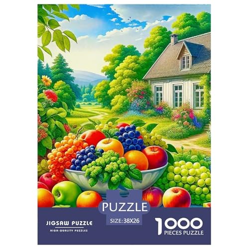Früchte Puzzle 1000 Teilige Für Erwachsene Und Kinder Diverse Früchtes Impossible Geschicklichkeitsspiel Klassische Geschenk Home Dekoration in Bewährter Qualität 38x26cm/1000pcs von QTIVARLEN