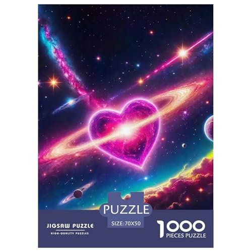 Galaktischer Stil Farbenfrohes Puzzle 1000 Stück Bewährter Qualität Für Erwachsene Kinder Kühle Galaxie Geschicklichkeitsspiel Geschenke Männer Pädagogisches Spielzeug 70x50cm/1000pcs von QTIVARLEN