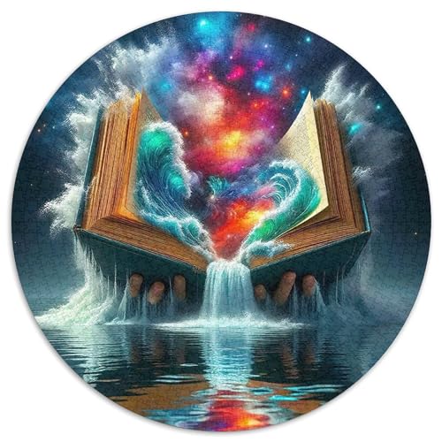 Galaktischer Stil Farbenfrohes Puzzle 1000 Stück Qualitätsware Für Erwachsene Kinder Kühle Galaxie Geschicklichkeitsspiel Geschenke Frauen Wanddekoration 1000pcs (67.5x67.5cm) von QTIVARLEN