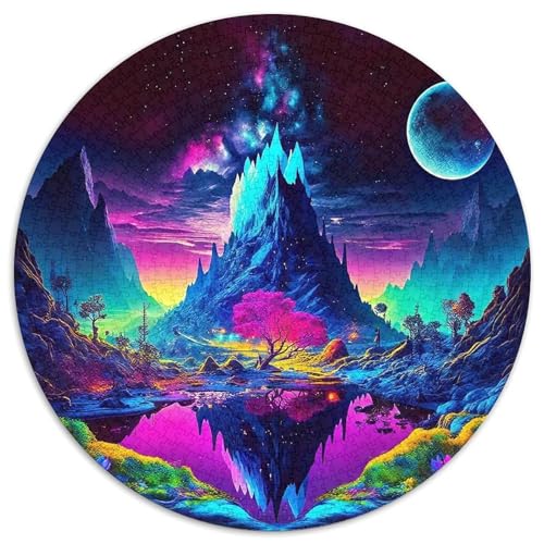 Galaktischer Stil Farbenfrohes Puzzle 1000 Stück Qualitativ Für Alle Kühle Galaxie Familienspiel Geschenk Frauen Home Dekoration 1000pcs (67.5x67.5cm) von QTIVARLEN