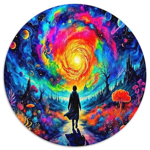Galaktischer Stil Farbenfrohes Puzzle 1000 Stück Qualitativ Für Alle Kühle Galaxie Geschicklichkeitsspiel Geschenk Frauen Home Dekoration 1000pcs (67.5x67.5cm) von QTIVARLEN