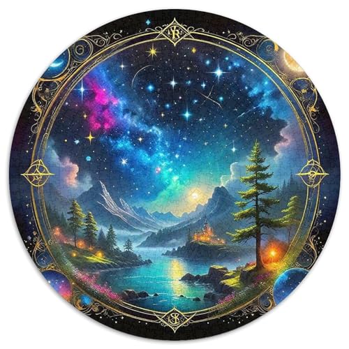 Galaktischer Stil Farbenfrohes Puzzle 1000 Teile Qualitativ Für Alle Kühle Galaxie Familienspiel Geschenk Frauen Home Dekoration 1000pcs (67.5x67.5cm) von QTIVARLEN