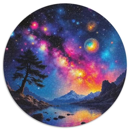 Galaktischer Stil Puzzle 1000 Teile Qualitätsware Für Erwachsene Kinder Kühle Galaxie Herausforderndes Rätsel Geschenke Frauen Pädagogisches Spielzeug 1000pcs (67.5x67.5cm) von QTIVARLEN