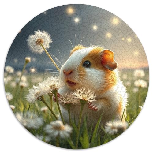 Guineeschwein Farbenfrohes Puzzle 1000 Stück Bewährter Qualität Erwachsene Kinder Niedliches Haustier Geschicklichkeitsspiel Geschenke Frauen Pädagogisches Spielzeug 1000pcs (67.5x67.5cm)​ von QTIVARLEN