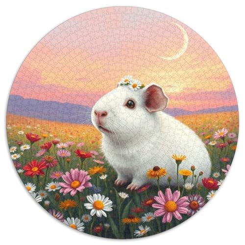 Guineeschwein Puzzles 1000 Teile Bewährter Qualität Erwachsene Kinder Niedliches Haustier Geschicklichkeitsspiel Geschenke Frauen Pädagogisches Spielzeug 1000pcs (67.5x67.5cm)​ von QTIVARLEN