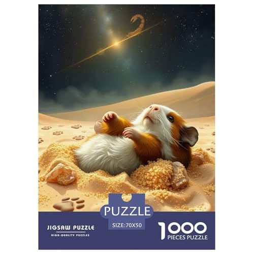 Guineeschwein Puzzles 1000 Teile Bewährter Qualität Für Erwachsene Kinder Niedliches Haustier Puzzlespiele Familie Geschenke Frauen Pädagogisches Spielzeug 70x50cm/1000pcs​ von QTIVARLEN