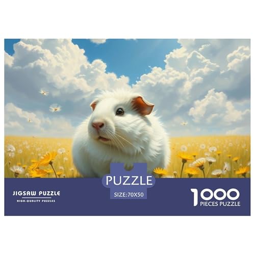 Guineeschwein Puzzles 1000 Teile Für Erwachsene Kinder Niedliches Haustier Geschicklichkeitsspiel Geschenke Frauen Pädagogisches Spielzeug 70x50cm/1000pcs von QTIVARLEN