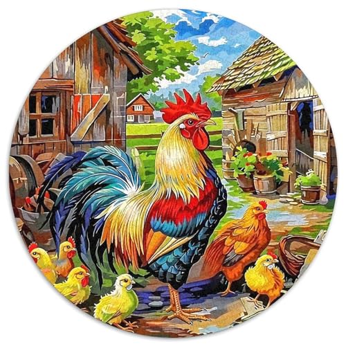 Hahn Puzzle 1000 Teile Für Erwachsene Und Kinder Schwanz Herausforderung Spiel Klassische Geschenk Home Dekoration Clevere Rätsel 1000pcs (67.5x67.5cm) von QTIVARLEN