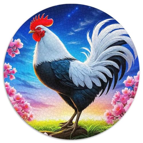 Hahn Puzzle 1000 Teile Für Erwachsene Und Kinder Schwanz Herausforderung Spiel Klassische Geschenk Home Dekoration Clevere Rätsel 1000pcs (67.5x67.5cm) von QTIVARLEN