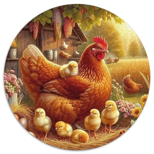 Hahn Puzzle 1000 Teile Für Erwachsene Und Kinder Schwanz Impossible Geschicklichkeitsspiel Interaktives Spielzeug Wunderschönes Dekoration Clevere Rätsel 1000pcs (67.5x67.5cm) von QTIVARLEN