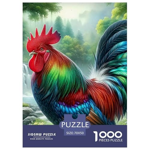 Hahn Puzzle 1000 Teile Für Erwachsene Und Kinder Schwanz Impossible Geschicklichkeitsspiel Pädagogisches Spielzeug Wunderschönes Dekoration Clevere Rätsel 70x50cm/1000pcs Hahn Puzzle 1000 Teile Für Erwachsene Und Kinder Schwanz Impossible Geschicklichkeitsspiel Pädagogisches Spielzeug Wunderschönes Dekoration Clevere Rätsel 70x50cm/1000pcs von QTIVARLEN