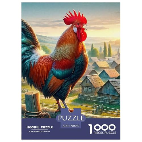 Hahn Puzzle 1000 Teile Für Erwachsene Und Kinder Schwanz Lernspiel Pädagogisches Spielzeug Wunderschönes Dekoration in Bewährter Qualität 70x50cm/1000pcs Hahn Puzzle 1000 Teile Für Erwachsene Und Kinder Schwanz Lernspiel Pädagogisches Spielzeug Wunderschönes Dekoration in Bewährter Qualität 70x50cm/1000pcs von QTIVARLEN