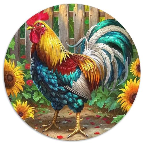 Hahn Puzzle 1000 Teilige Für Erwachsene Und Kinder Schwanz Herausforderung Spiel Interaktives Spielzeug Wunderschönes Dekoration in Bewährter Qualität 1000pcs (67.5x67.5cm) von QTIVARLEN