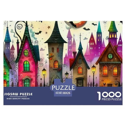 Halloween Stil Farbenfrohes Puzzle 1000 Stück in Bewährter Qualität Für Erwachsene Und Kinder Kühle Kürbis Geschicklichkeitsspiel Geschenke Für Frauen Home Dekoration 38x26cm/1000pcs Halloween Stil Farbenfrohes Puzzle 1000 Stück in Bewährter Qualität Für Erwachsene Und Kinder Kühle Kürbis Geschicklichkeitsspiel Geschenke Für Frauen Home Dekoration 38x26cm/1000pcs von QTIVARLEN