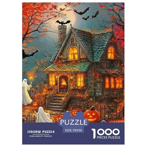 Halloween Stil Farbenfrohes Puzzle 1000 Stück in Bewährter Qualität Für Erwachsene Und Kinder Kühle Kürbis Geschicklichkeitsspiel Geschenke Für Frauen Home Dekoration 70x50cm/1000pcs Halloween Stil Farbenfrohes Puzzle 1000 Stück in Bewährter Qualität Für Erwachsene Und Kinder Kühle Kürbis Geschicklichkeitsspiel Geschenke Für Frauen Home Dekoration 70x50cm/1000pcs von QTIVARLEN