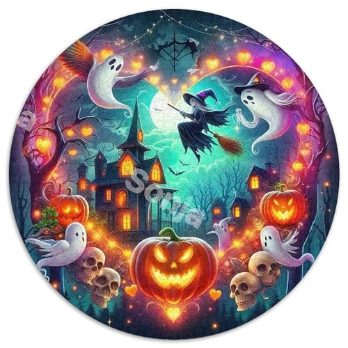 Halloween Stil Farbenfrohes Puzzle 1000 Stück in Bewährter Qualität Für Erwachsene Und Kinder Kühle Kürbis Geschicklichkeitsspiel Geschenke Für Frauen Pädagogisches Spielzeug 1000pcs (67.5x67.5cm) von QTIVARLEN