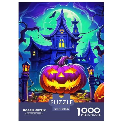 Halloween Stil Farbenfrohes Puzzle 1000 Stück in Bewährter Qualität Für Erwachsene Und Kinder Kühle Kürbis Geschicklichkeitsspiel Geschenke Für Frauen Wanddekoration 38x26cm/1000pcs Halloween Stil Farbenfrohes Puzzle 1000 Stück in Bewährter Qualität Für Erwachsene Und Kinder Kühle Kürbis Geschicklichkeitsspiel Geschenke Für Frauen Wanddekoration 38x26cm/1000pcs von QTIVARLEN