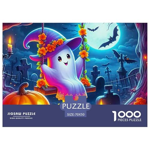 Halloween Stil Farbenfrohes Puzzle 1000 Stück in Bewährter Qualität Für Erwachsene Und Kinder Kühle Kürbis Geschicklichkeitsspiel Geschenke Für Frauen Wanddekoration 70x50cm/1000pcs Halloween Stil Farbenfrohes Puzzle 1000 Stück in Bewährter Qualität Für Erwachsene Und Kinder Kühle Kürbis Geschicklichkeitsspiel Geschenke Für Frauen Wanddekoration 70x50cm/1000pcs von QTIVARLEN