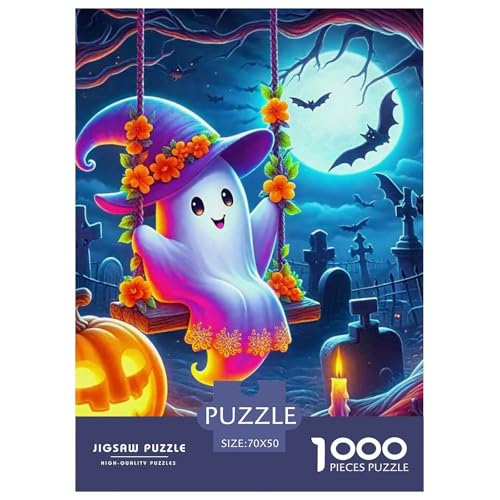 Halloween Stil Farbenfrohes Puzzle 1000 Stück in Bewährter Qualität Für Erwachsene Und Kinder Kühle Kürbis Geschicklichkeitsspiel Geschenke Für Frauen Wanddekoration 70x50cm/1000pcs Halloween Stil Farbenfrohes Puzzle 1000 Stück in Bewährter Qualität Für Erwachsene Und Kinder Kühle Kürbis Geschicklichkeitsspiel Geschenke Für Frauen Wanddekoration 70x50cm/1000pcs von QTIVARLEN
